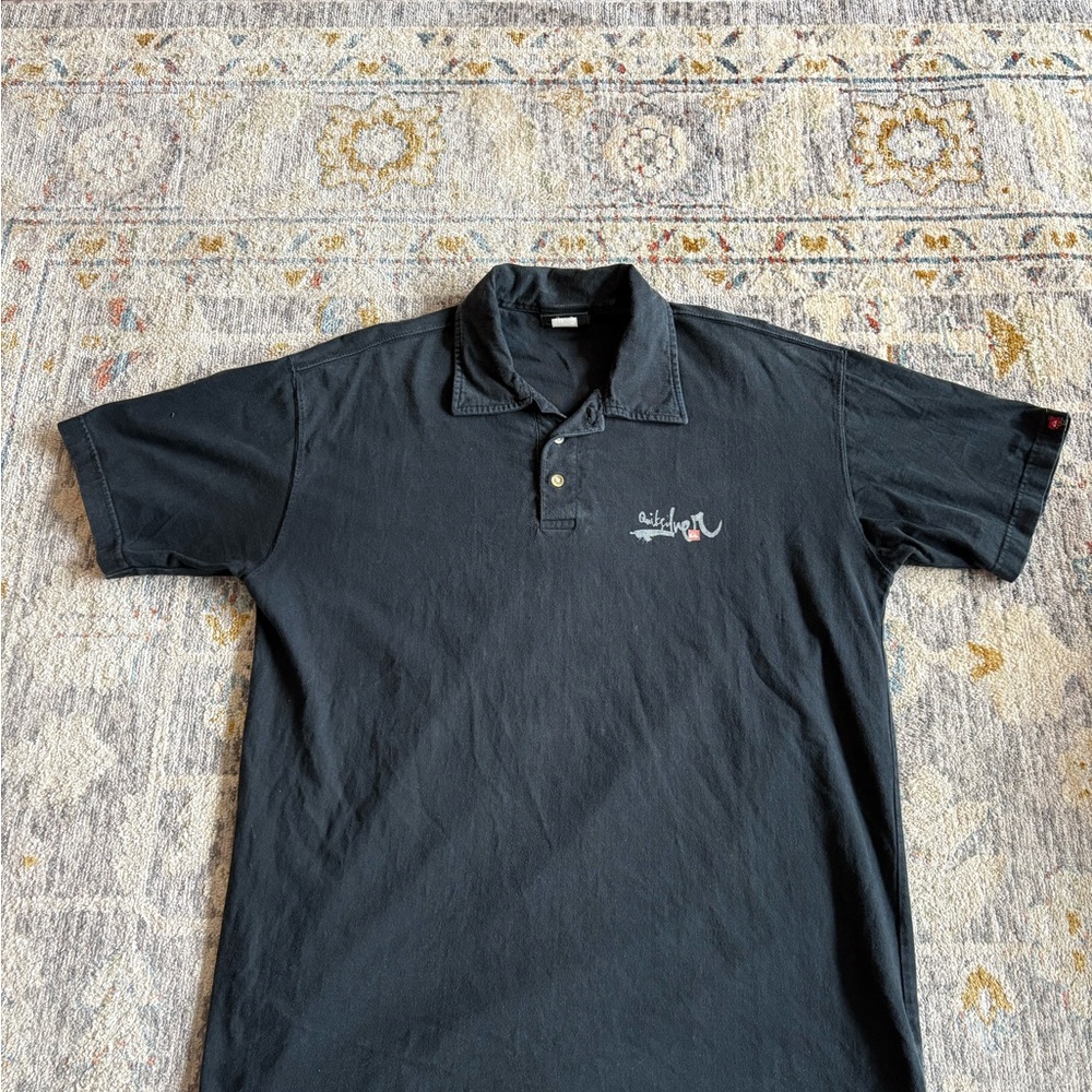 Vintage Black Quiksilver Polo Collared Shirt